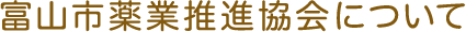 富山市薬業推進協会について